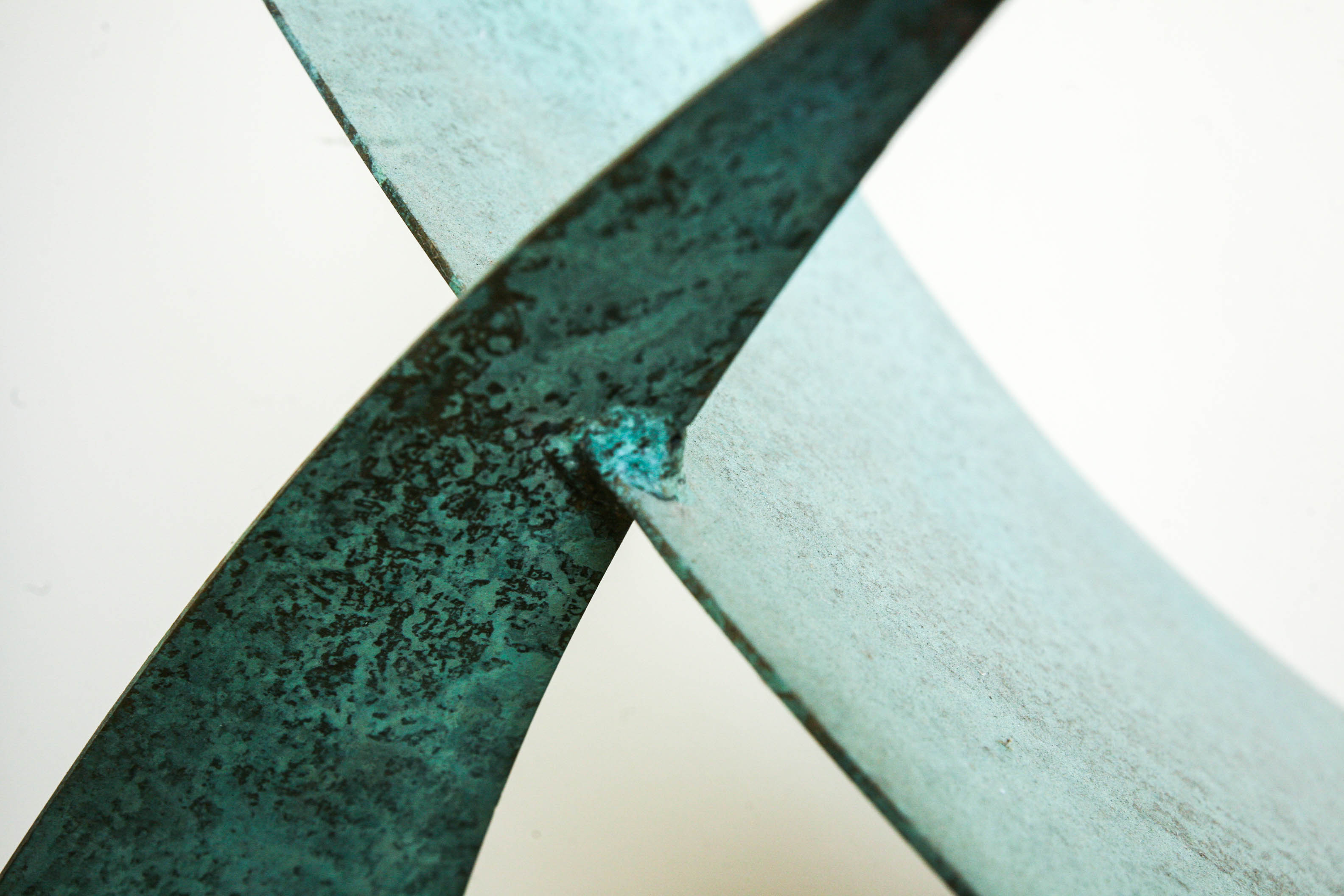 Large Modern Metal Floor Sculpture EBTH